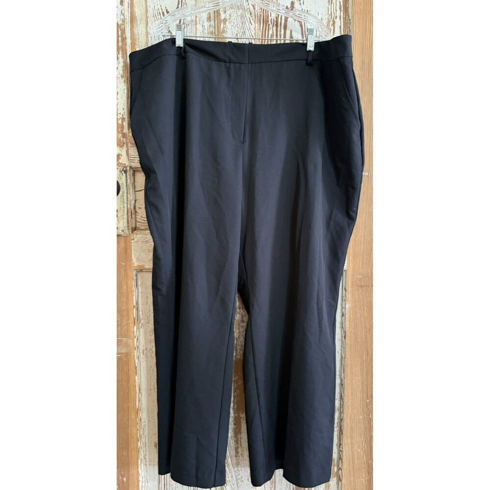 WORTHINGTON Women's High-Rise Curvy Trouser Pants - Black - Size 24W Short